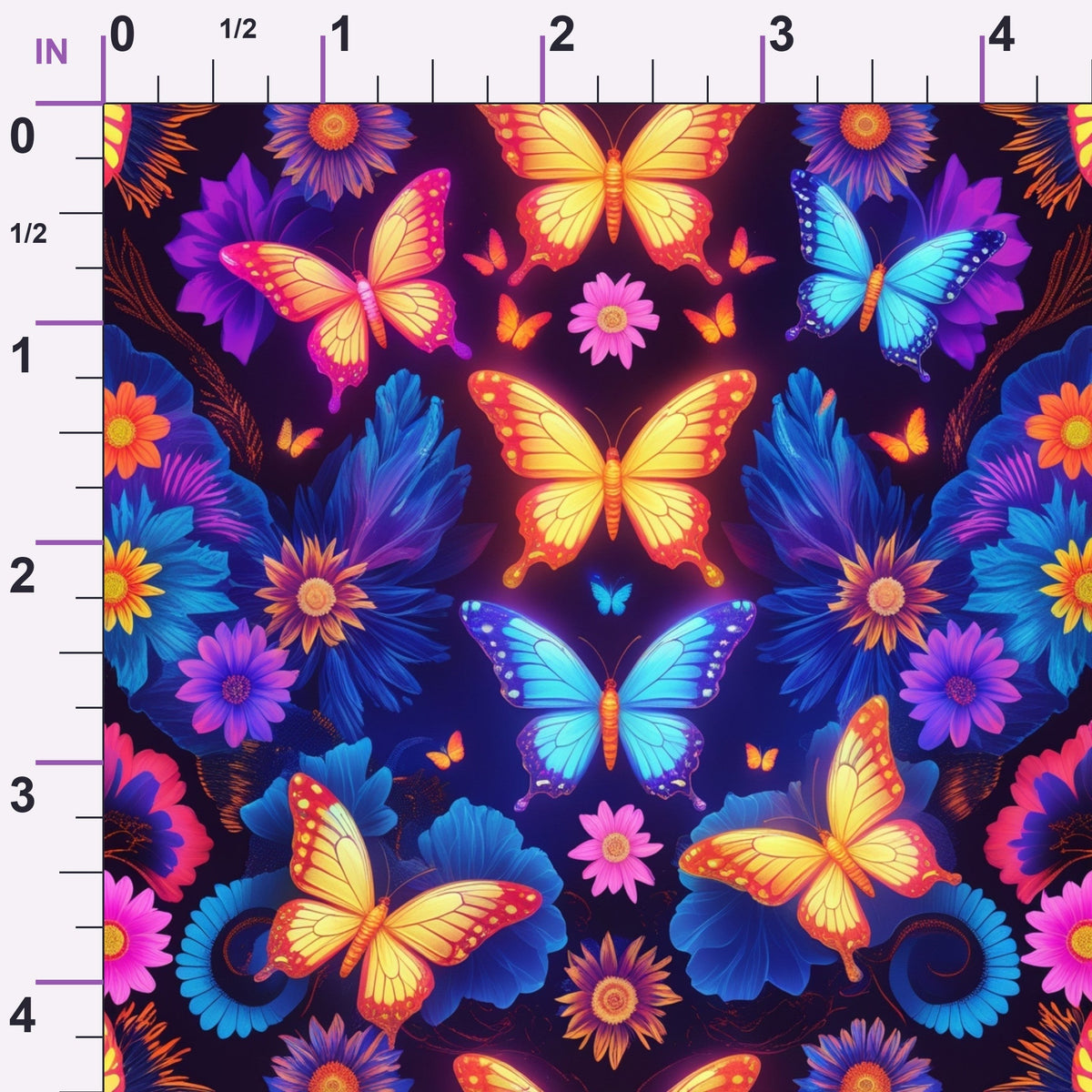 Luminous Wings Pattern 9 Minky Fabric