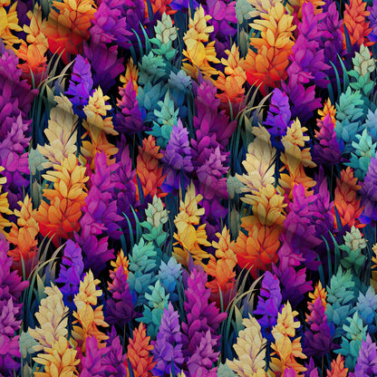Lupine Spires Pattern 1 Minky Fabric