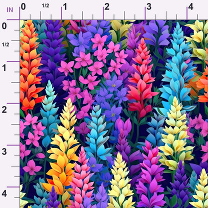 Lupine Spires Pattern 10 Minky Fabric