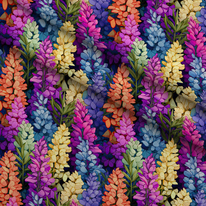 Lupine Spires Pattern 11 Minky Fabric