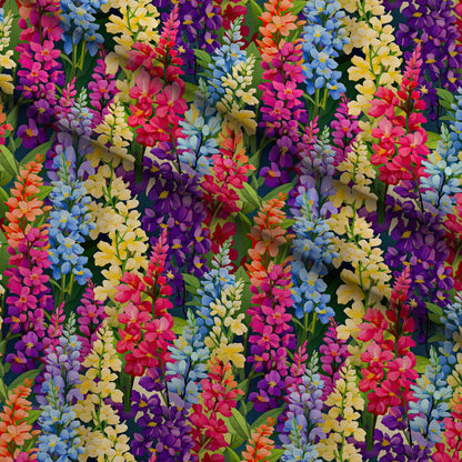 Lupine Spires Pattern 12 Minky Fabric