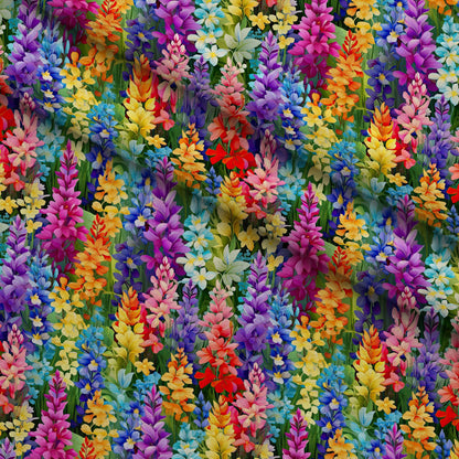 Lupine Spires Pattern 6 Minky Fabric