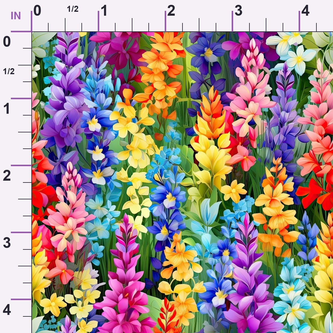 Lupine Spires Pattern 6 Minky Fabric