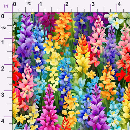 Lupine Spires Pattern 6 Minky Fabric