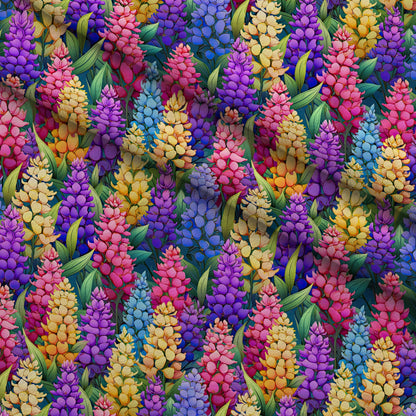 Lupine Spires Pattern 7 Minky Fabric