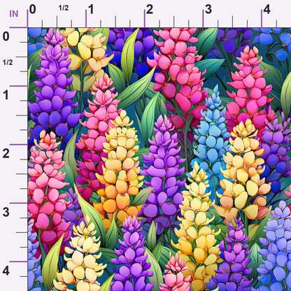 Lupine Spires Pattern 7 Minky Fabric