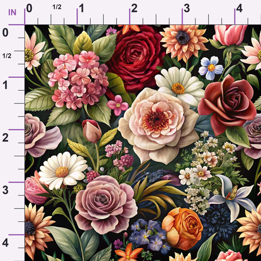 Lush Blooms Pattern 23 Minky Fabric