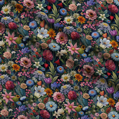 Lush Blooms Pattern 30 Minky Fabric