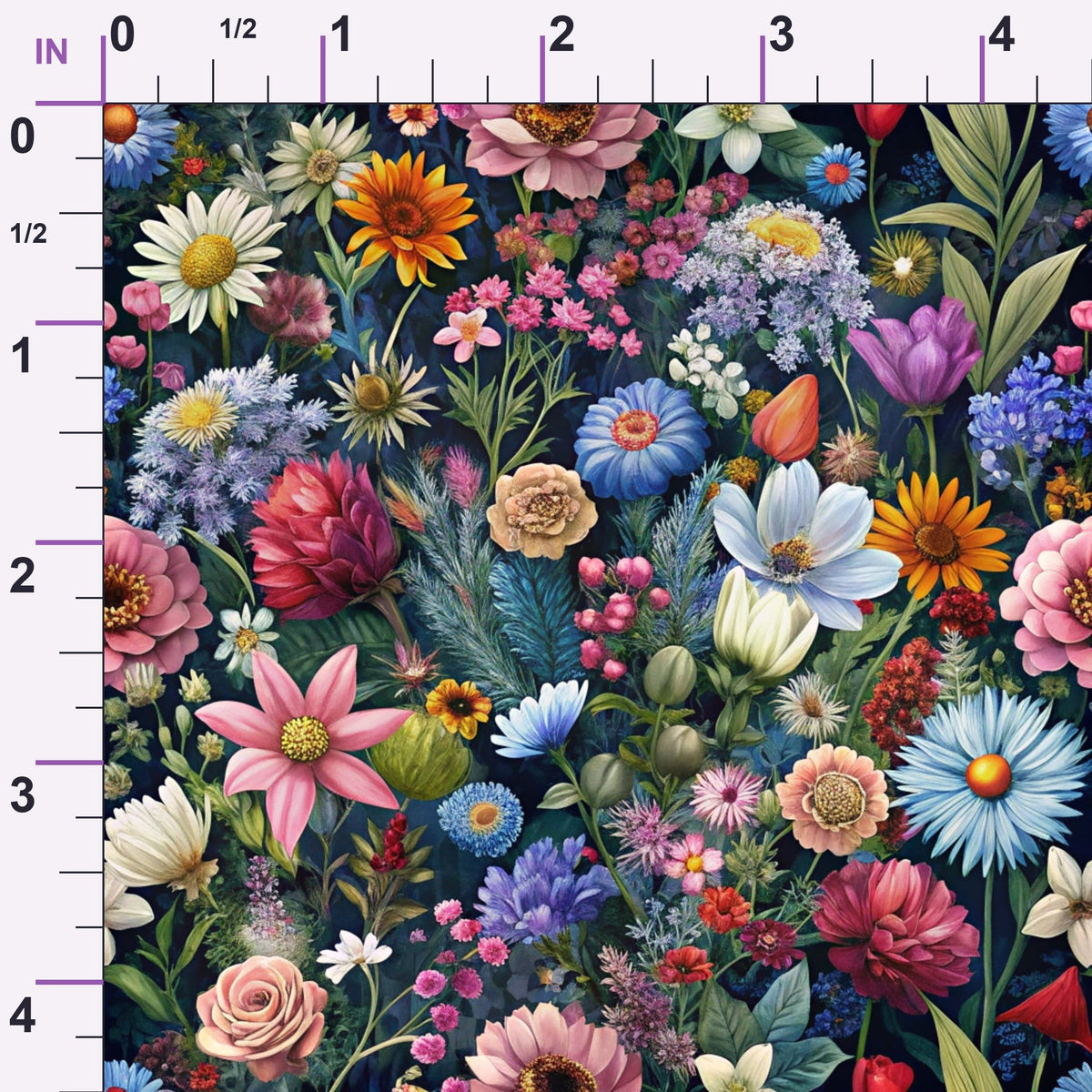 Lush Blooms Pattern 30 Minky Fabric