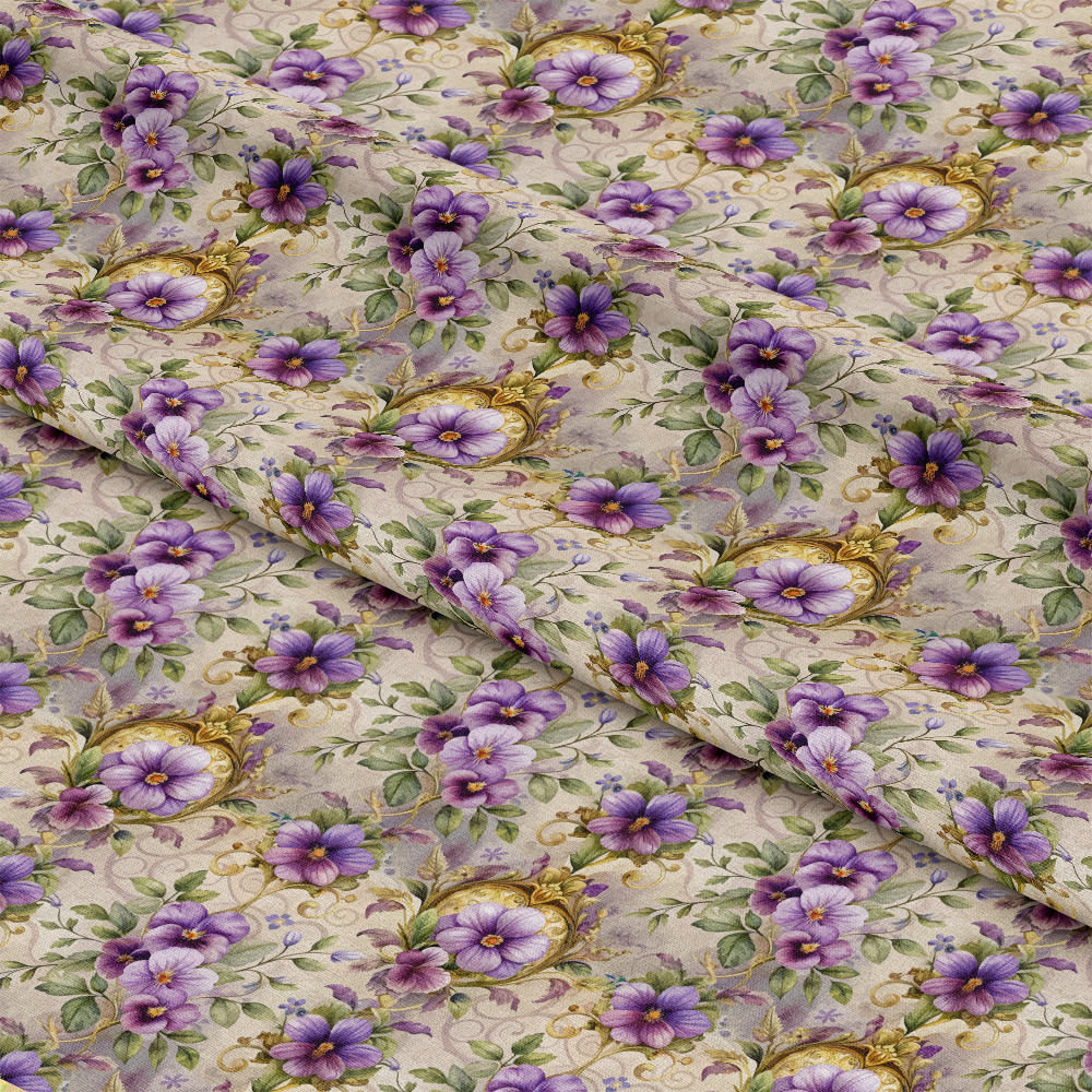 Baroque Florals Pattern 172 Quilting Cotton Fabric