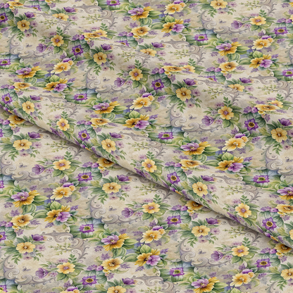 Baroque Florals Pattern 169 Quilting Cotton Fabric