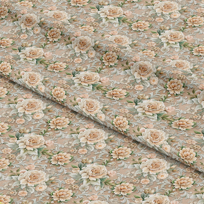 Baroque Florals Pattern 168 Quilting Cotton Fabric