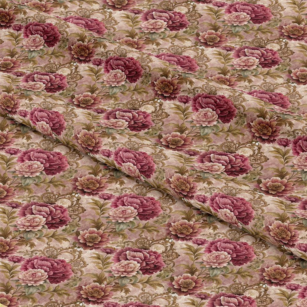 Baroque Florals Pattern 164 Quilting Cotton Fabric