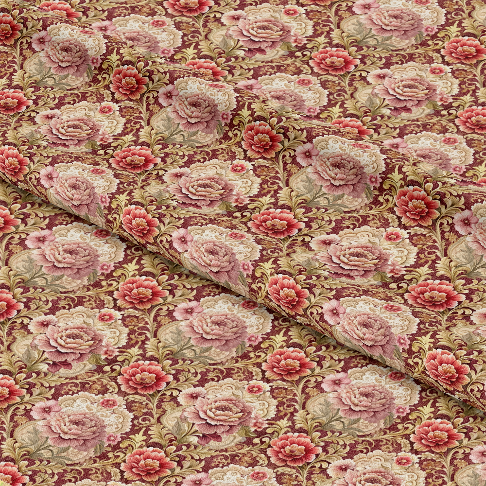 Baroque Florals Pattern 161 Quilting Cotton Fabric