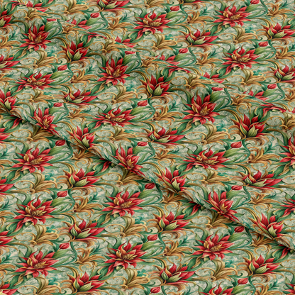 Baroque Florals Pattern 160 Quilting Cotton Fabric