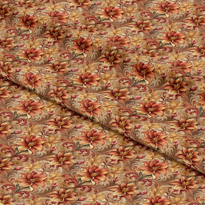 Baroque Florals Pattern 181 Quilting Cotton Fabric