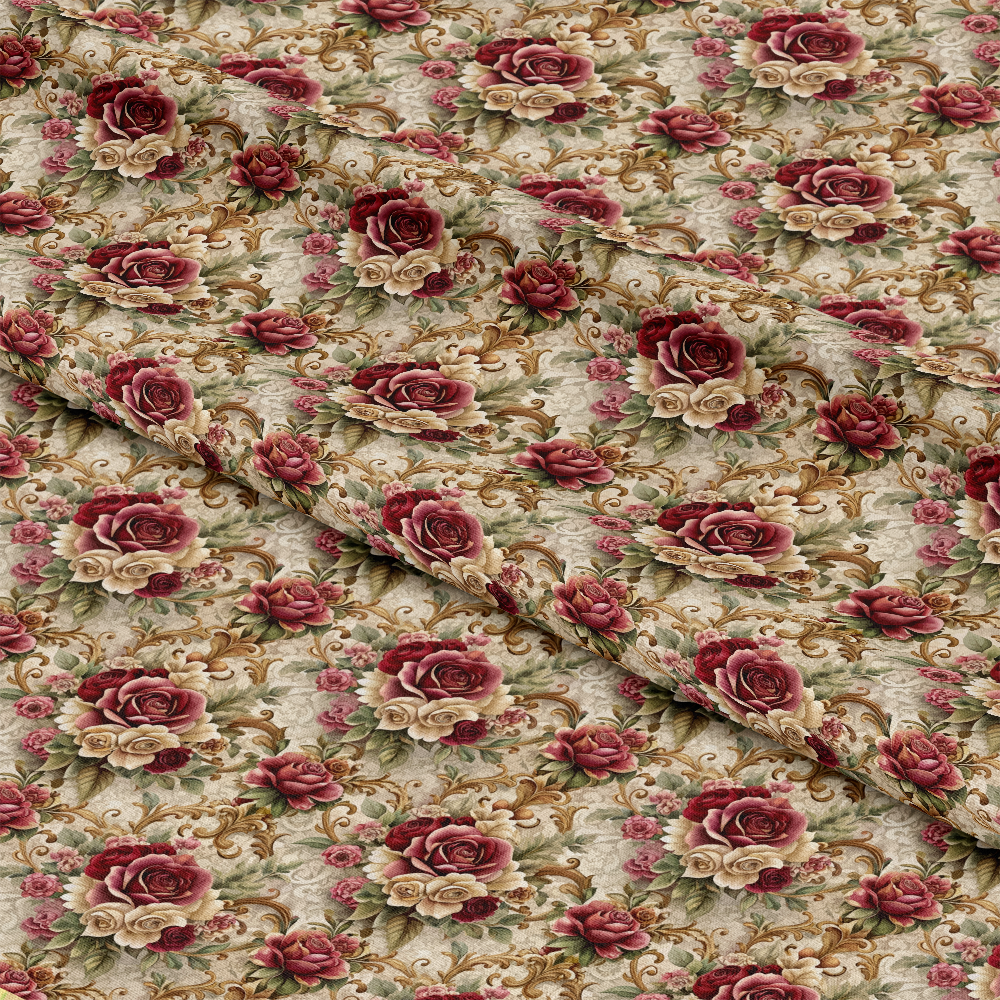 Baroque Florals Pattern 154 Quilting Cotton Fabric