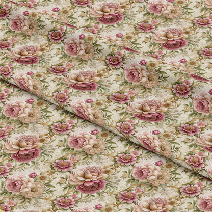 Baroque Florals Pattern 149 Quilting Cotton Fabric