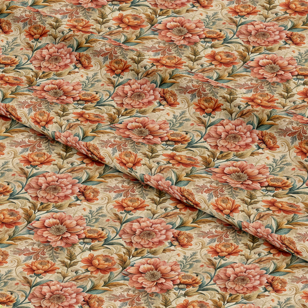 Baroque Florals Pattern 177 Quilting Cotton Fabric