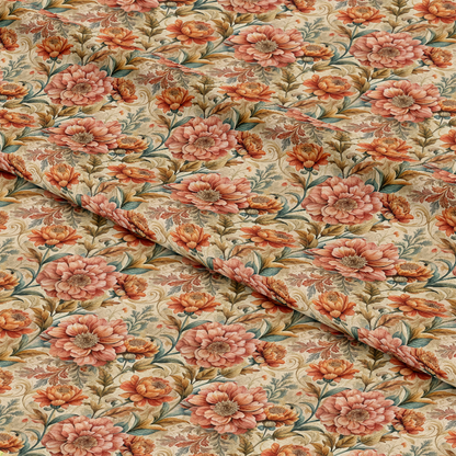 Baroque Florals Pattern 177 Quilting Cotton Fabric