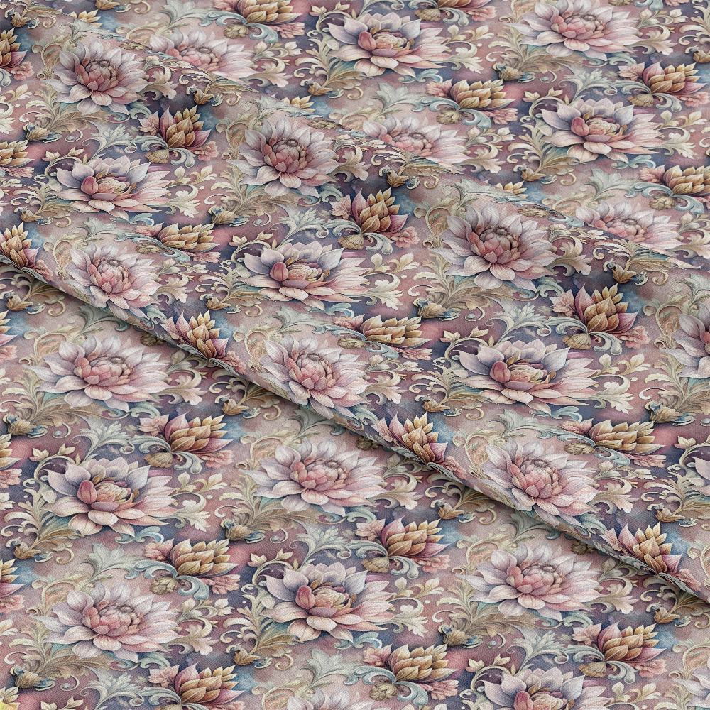Baroque Florals Pattern 137 Quilting Cotton Fabric
