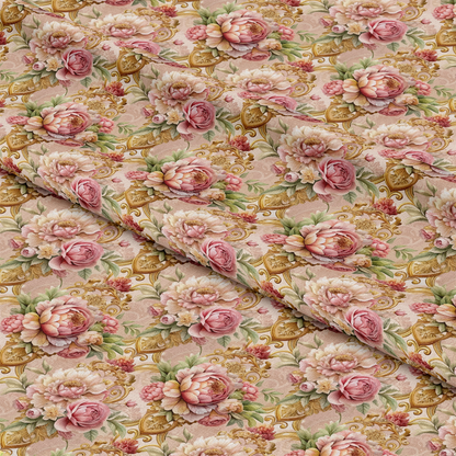Baroque Florals Pattern 124 Quilting Cotton Fabric