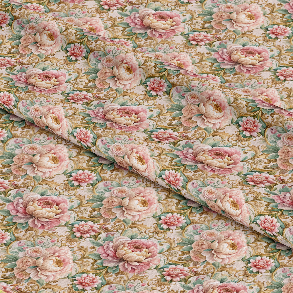 Baroque Florals Pattern 122 Quilting Cotton Fabric