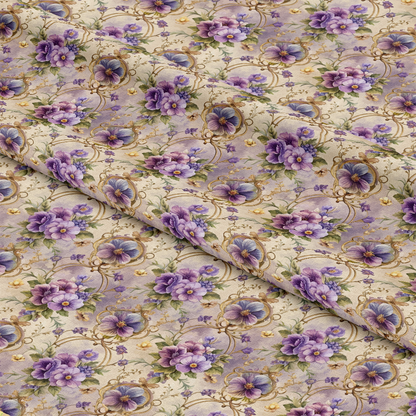 Baroque Florals Pattern 135 Quilting Cotton Fabric