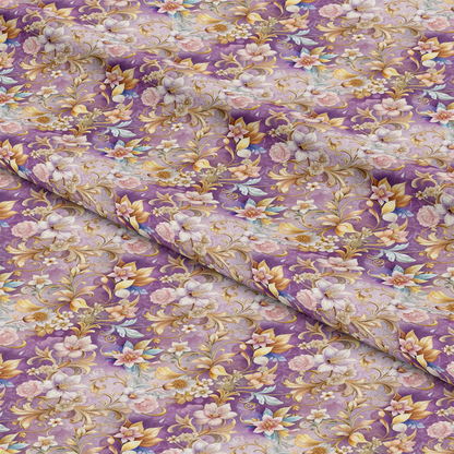 Baroque Florals Pattern 239 Quilting Cotton Fabric