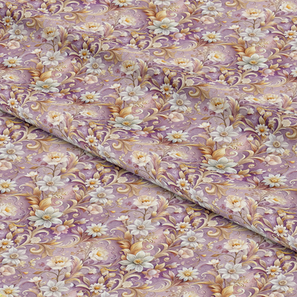 Baroque Florals Pattern 238 Quilting Cotton Fabric