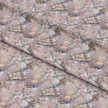 Baroque Florals Pattern 236 Quilting Cotton Fabric