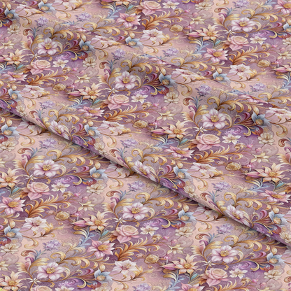 Baroque Florals Pattern 231 Quilting Cotton Fabric