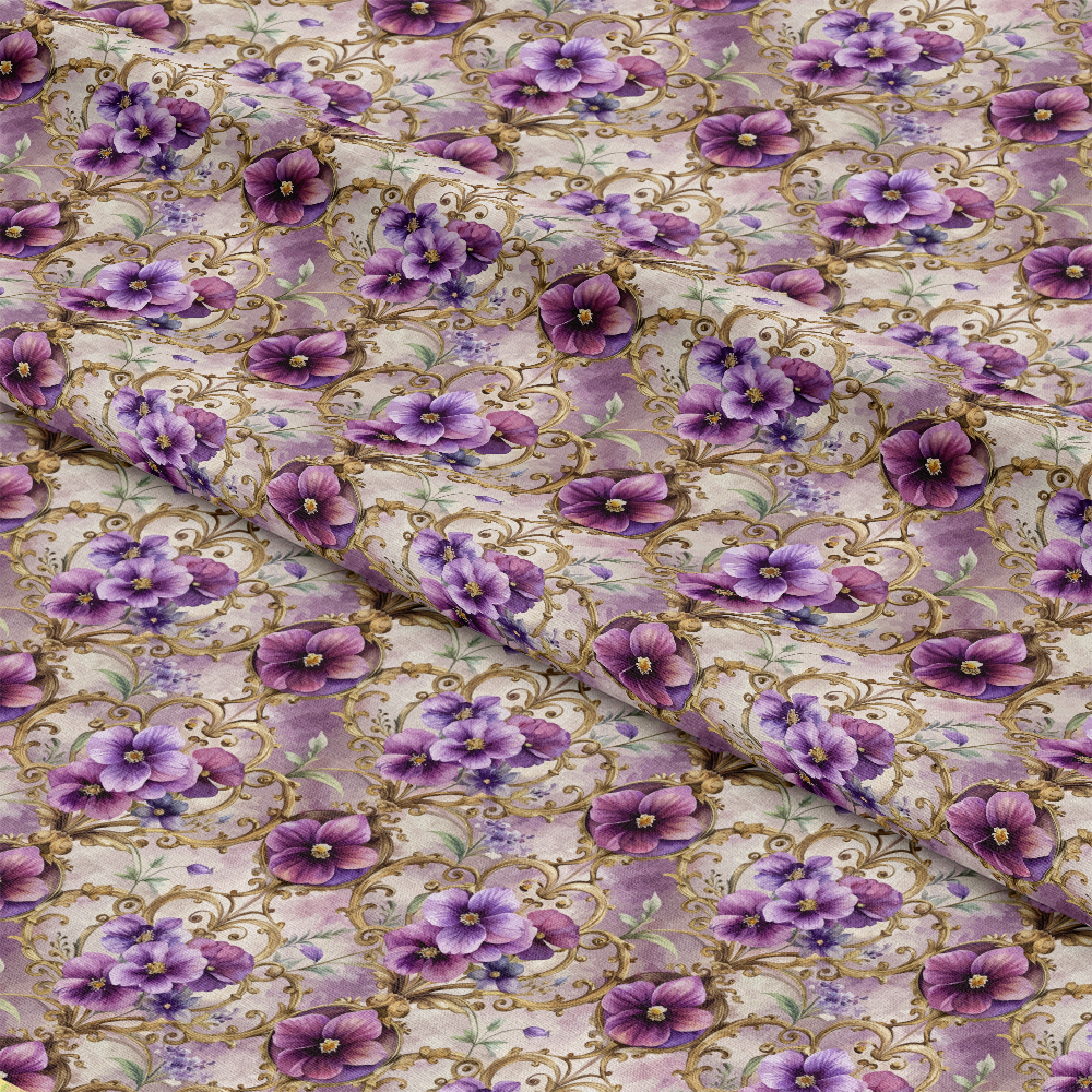 Baroque Florals Pattern 134 Quilting Cotton Fabric