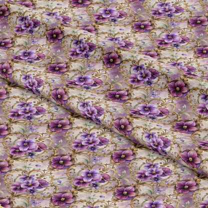Baroque Florals Pattern 134 Quilting Cotton Fabric