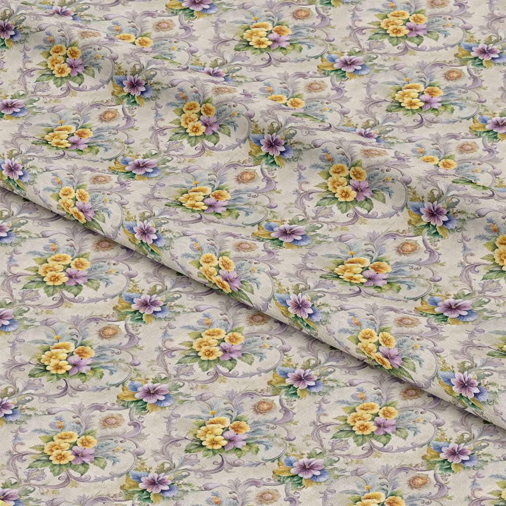 Baroque Florals Pattern 133 Quilting Cotton Fabric