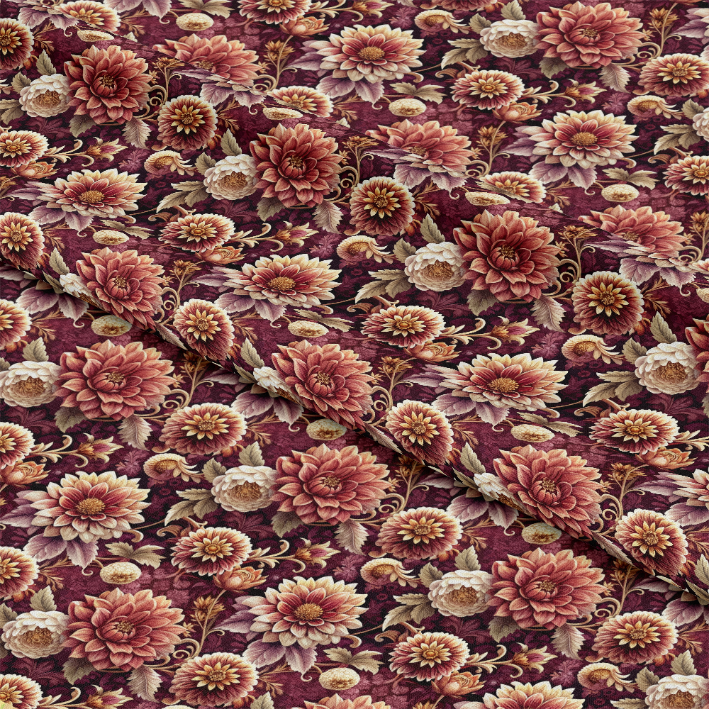 Baroque Florals Pattern 132 Quilting Cotton Fabric