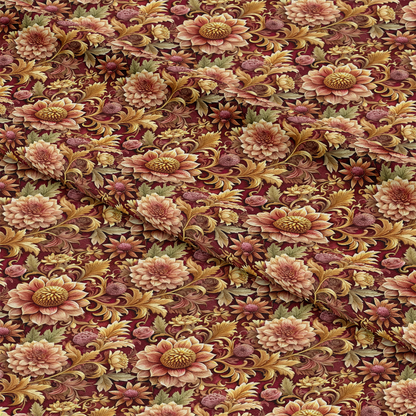 Baroque Florals Pattern 131 Quilting Cotton Fabric