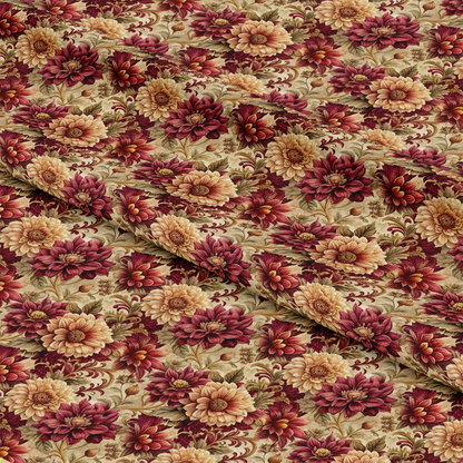Baroque Florals Pattern 130 Quilting Cotton Fabric