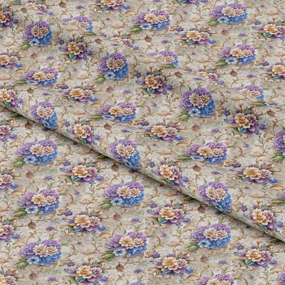 Baroque Florals Pattern 200 Quilting Cotton Fabric