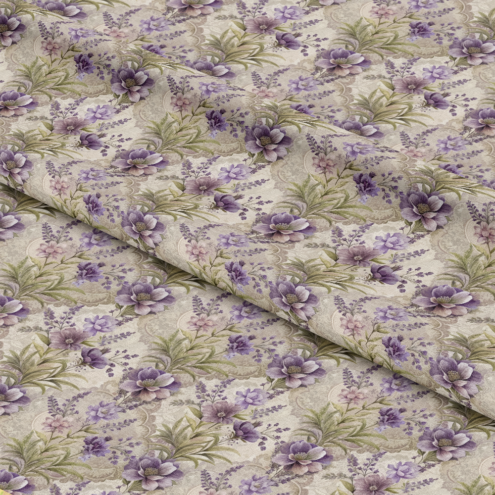 Baroque Florals Pattern 207 Quilting Cotton Fabric