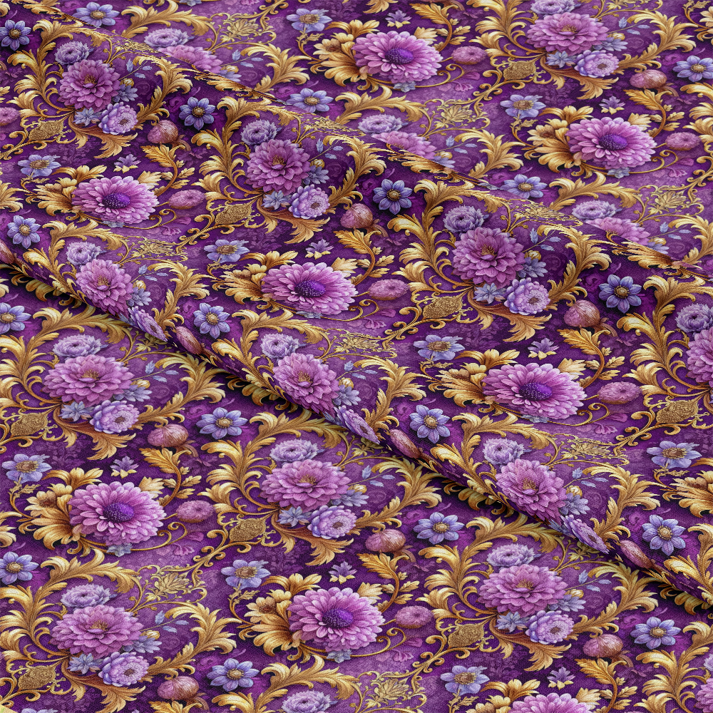 Baroque Florals Pattern 12 Quilting Cotton Fabric