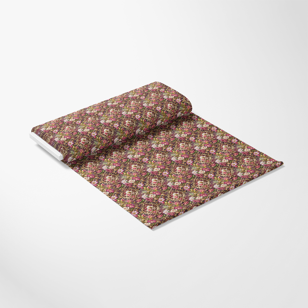 Baroque Florals Pattern 14 Quilting Cotton Fabric