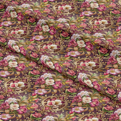 Baroque Florals Pattern 14 Quilting Cotton Fabric