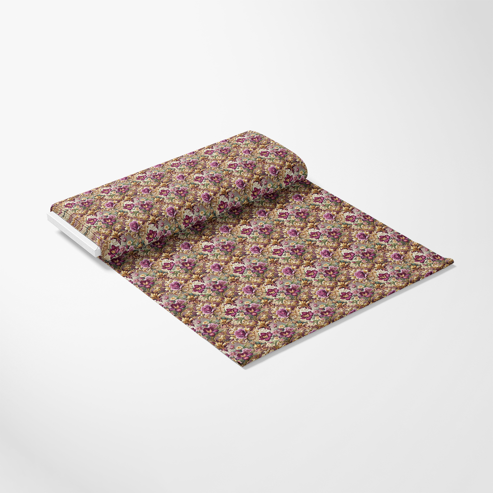 Baroque Florals Pattern 15 Quilting Cotton Fabric
