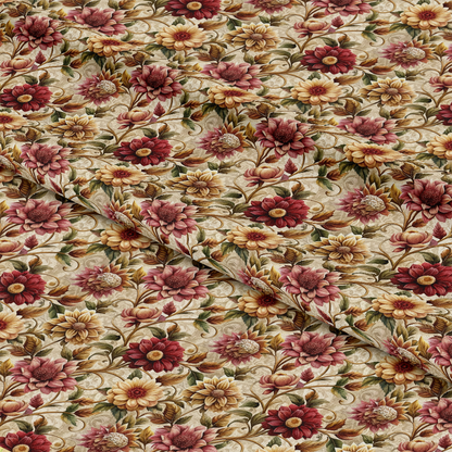 Baroque Florals Pattern 21 Quilting Cotton Fabric