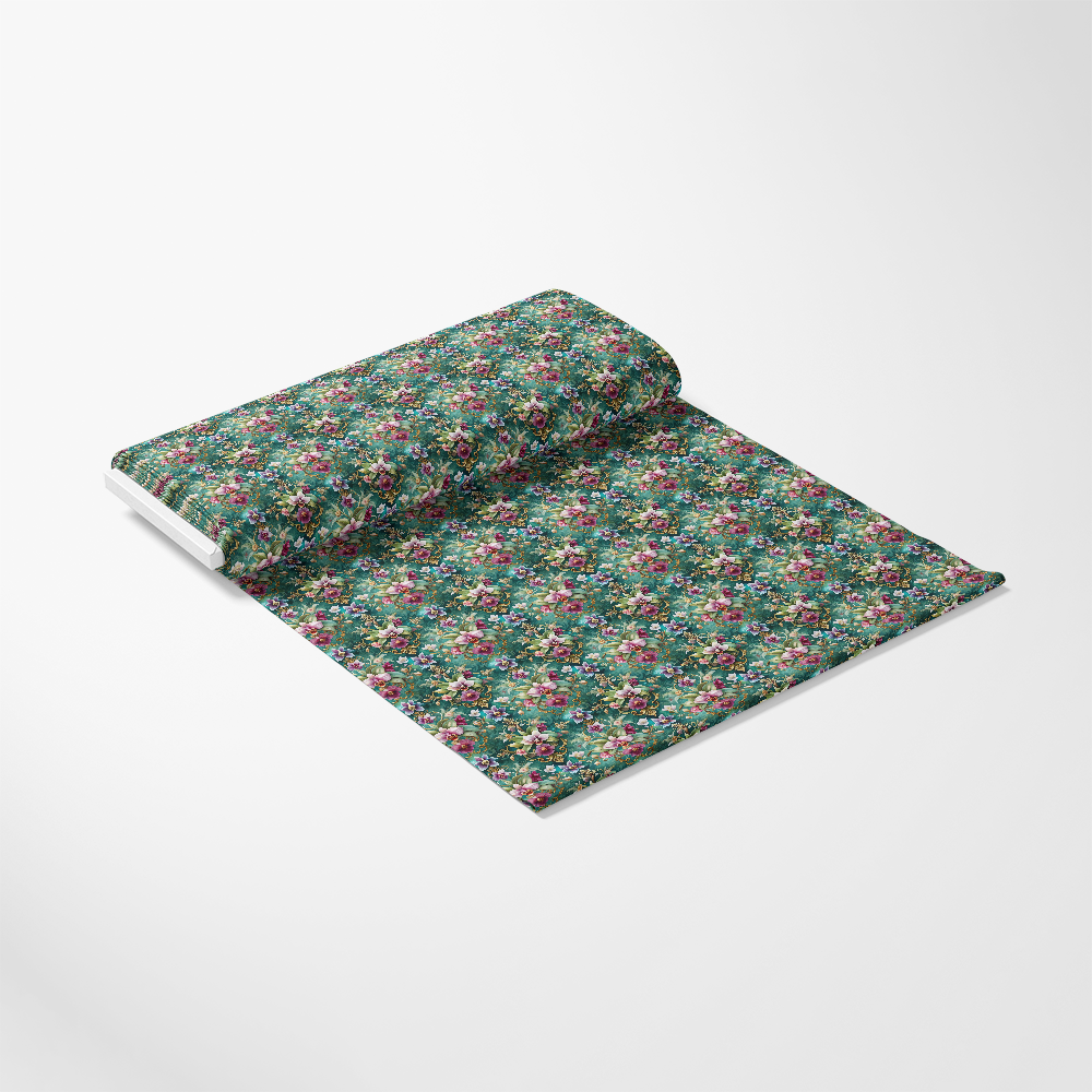 Baroque Florals Pattern 26 Quilting Cotton Fabric