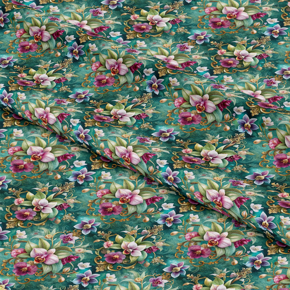 Baroque Florals Pattern 26 Quilting Cotton Fabric