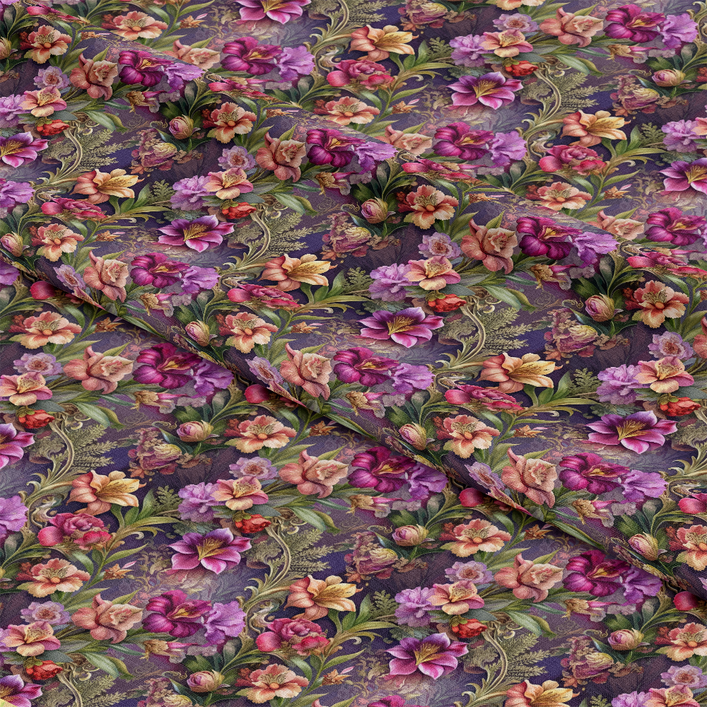 Baroque Florals Pattern 29 Quilting Cotton Fabric
