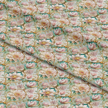 Baroque Florals Pattern 36 Quilting Cotton Fabric