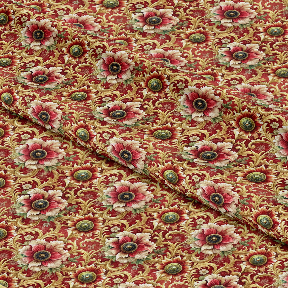 Baroque Florals Pattern 44 Quilting Cotton Fabric